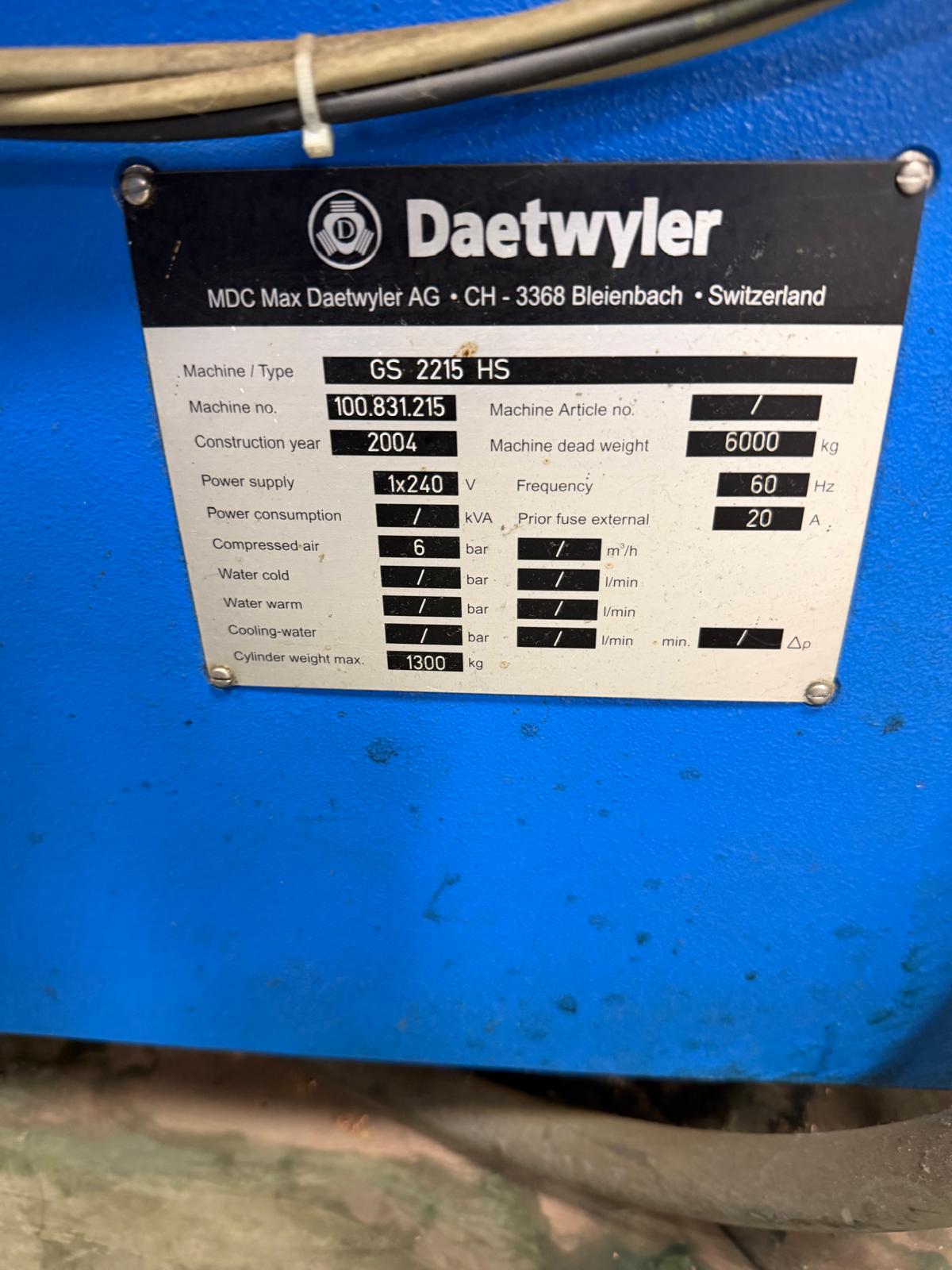Used Daetwyler /Ohio - Gravostar Gravostar Daetwyler Engraver Gravostar GS 2215 HS (ENG26052) for sale — Gravostar machine for rotogravure cylinder production — photo 2