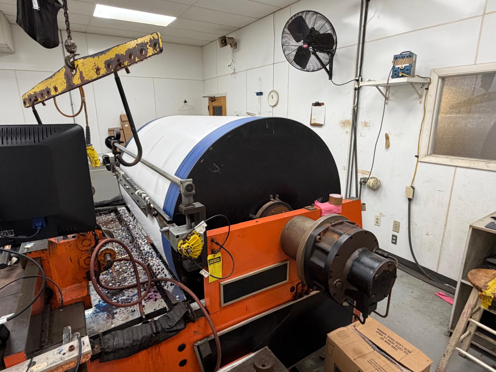 Used J. M. Heaford Proofing Drum Dia. 1300mm x Width 1800mm (PROO2605) for sale — Proof Press machine for rotogravure cylinder production — photo 3