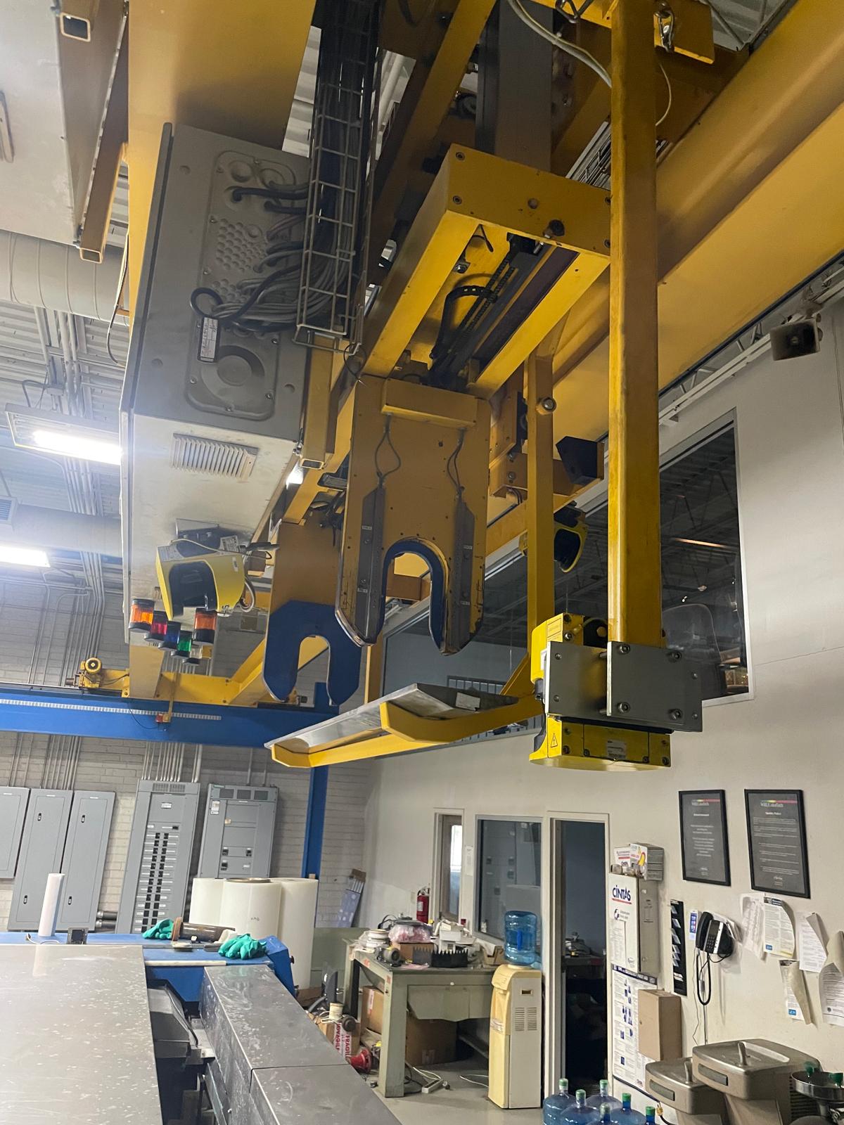 Used Daetwyler / Bauer Auto crane 15 Meter wide on 42 Meter travelling Auto or manual crane  (PROOF2601) for sale — gravure machine for rotogravure cylinder production — photo 2