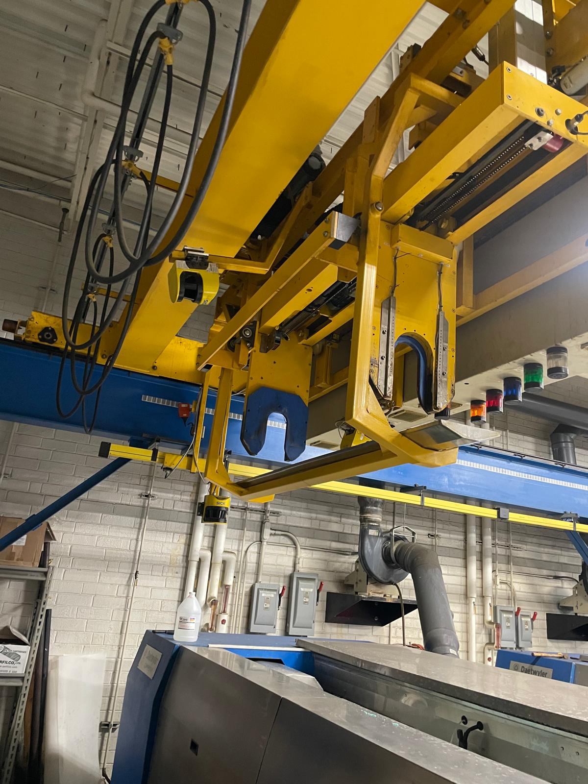 Used Daetwyler / Bauer Auto crane 15 Meter wide on 42 Meter travelling Auto or manual crane  (PROOF2601) for sale — gravure machine for rotogravure cylinder production — photo 5