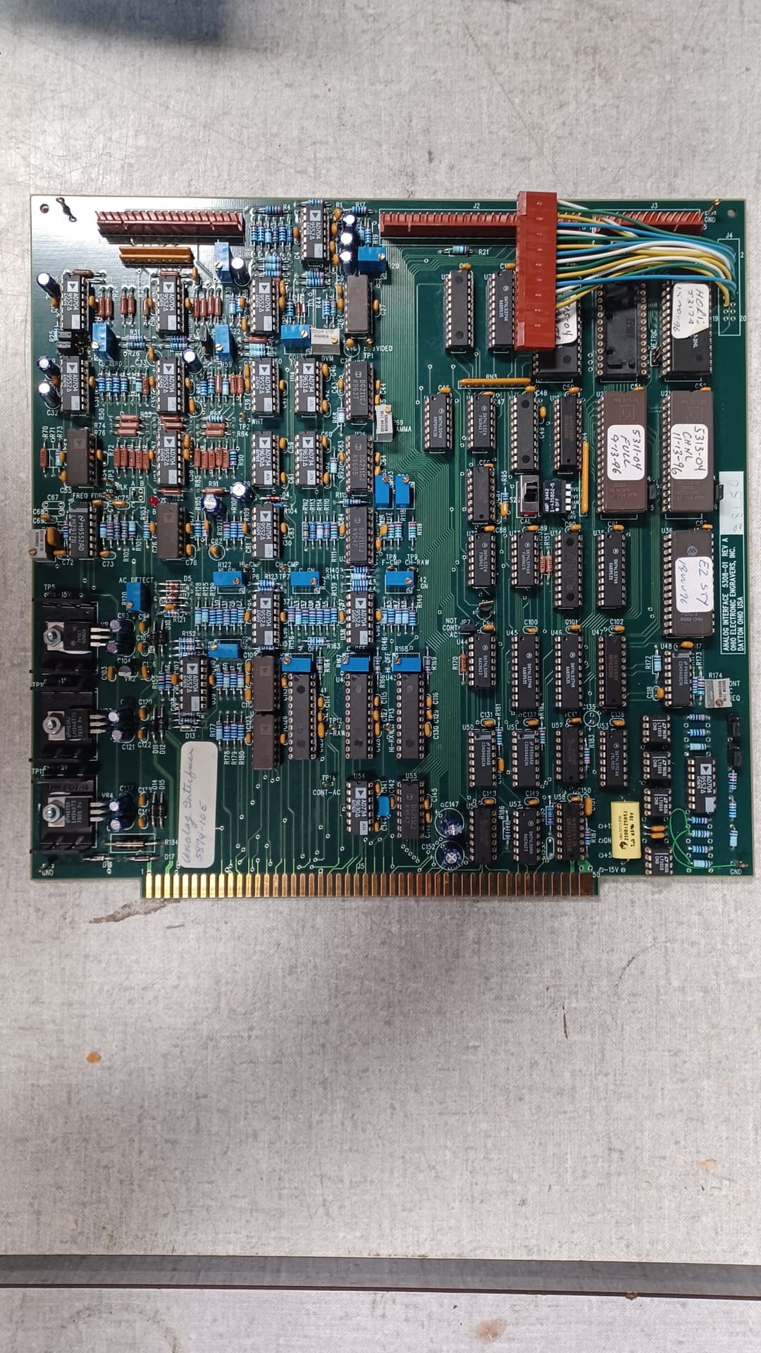 Ohio Engraver Card Art.149405 D5874 - 10 Analog interface (Daetwyler N° 149405) — original Daetwyler spare part