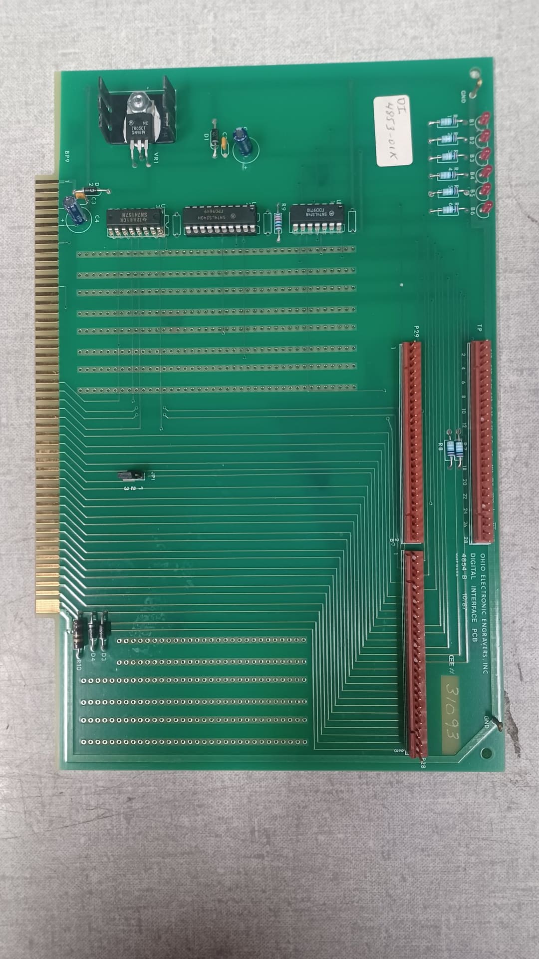 Ohio Card Art. 149406 D4853 - 01 (Daetwyler N° 149406) — original Daetwyler spare part